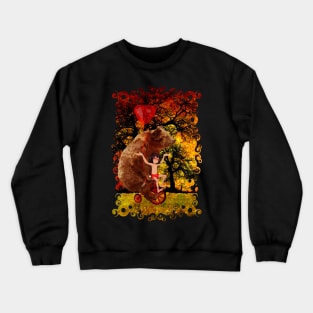 the honey bear with little Boy Crewneck Sweatshirt